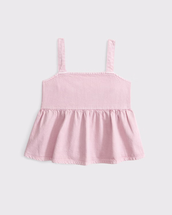 denim babydoll top | Abercrombie & Fitch (US)