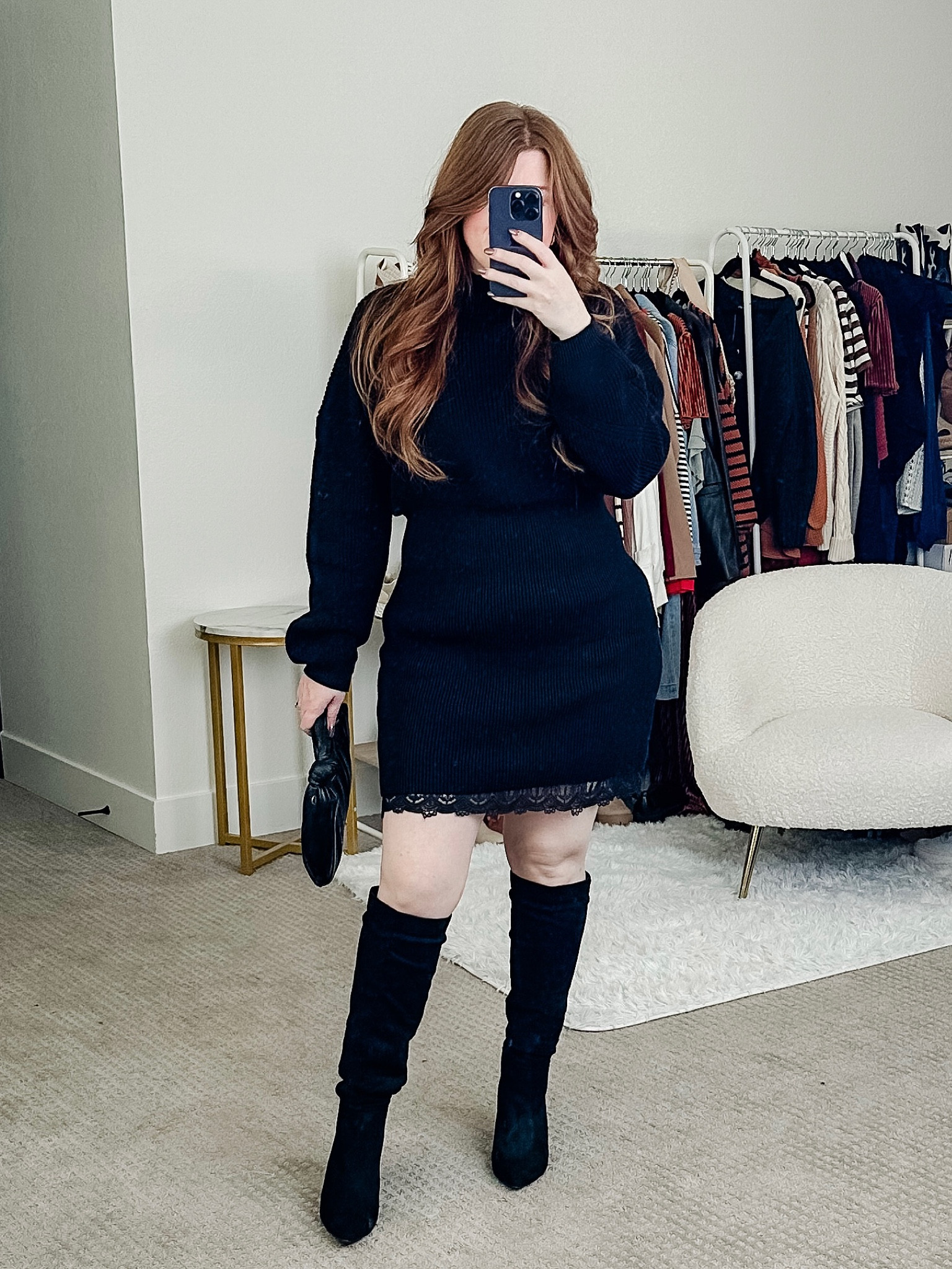 black and brown lace dress A.L.C. Women's Luna Satin and Lace Midi Dress Cocoa/Black main image 0