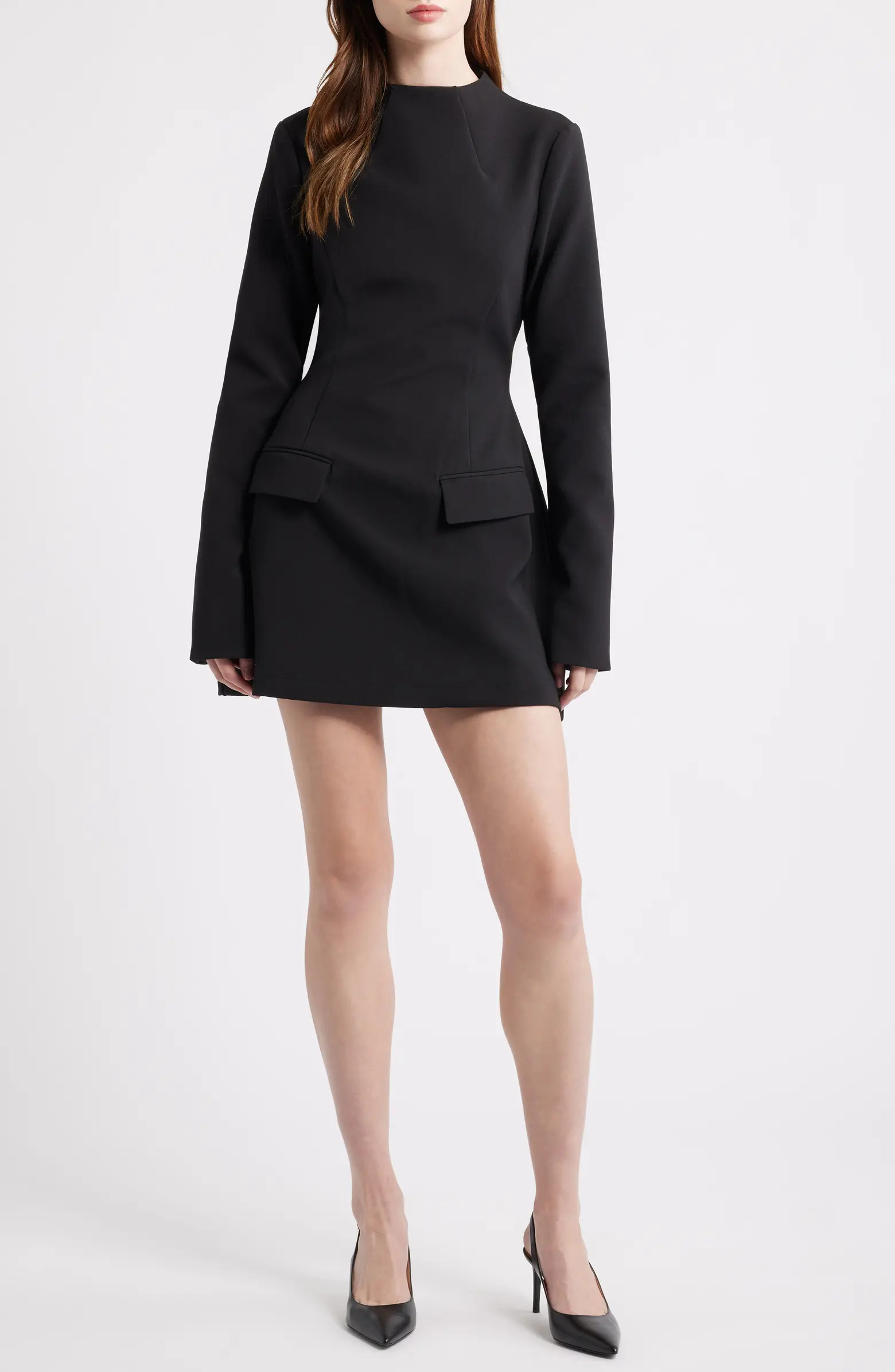 The Ultimate Muse Split Sleeve Minidress with Pockets | Nordstrom