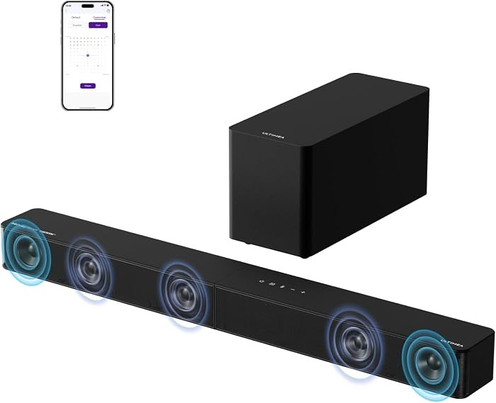 ULTIMEA 5.1CH Surround Sound Bar System with Dolby Atmos, Poseidon M60 | Amazon (US)