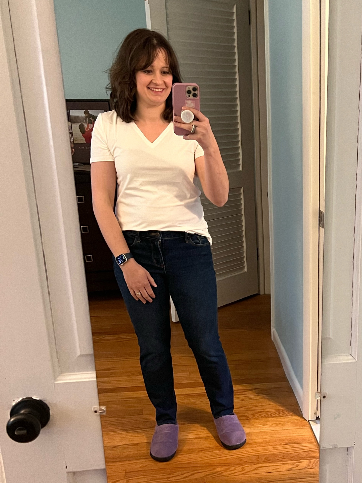 Amazon essentials t shirts are a super good deal. I’m wearing size M, size up one if you choose the slim fit option. Plenty long enough if you want more coverage. 

#hocsummer #coolsummer #lightsummer #softsummer #pastelsummer #darksummer #brownsummer #sweetpeasummer #summerpalette #summerfinds

White is slightly brighter than soft white but passes the tissue test! Not see through. 

#LTKfindsunder100 #LTKstyletip #LTKsalealert