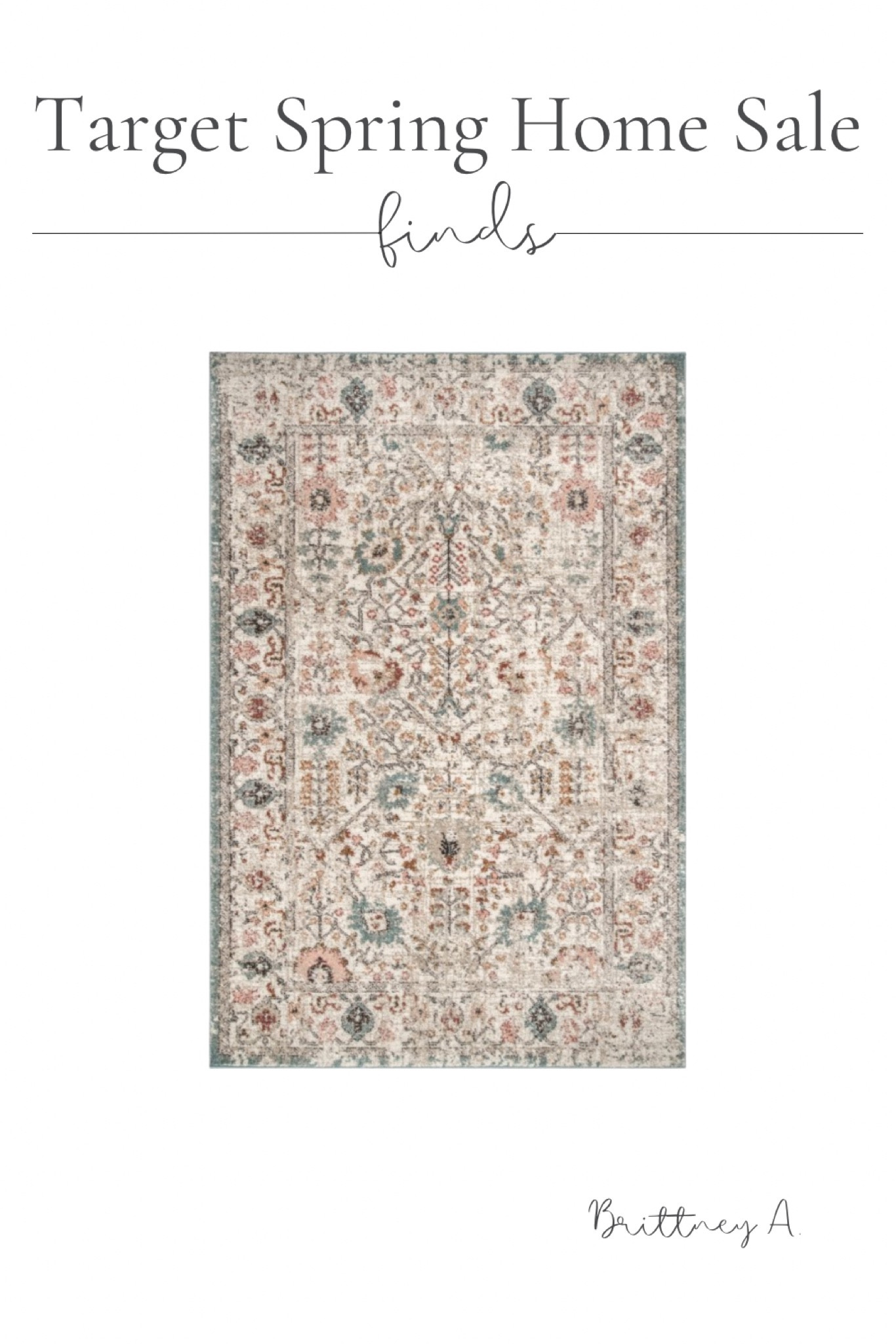 Obsessed with this affordable vintage rug! 

affordable vintage rug / neutral rugs for bedroom / affordable target rugs / Brittney Allen

#LTKfamily #LTKsalealert #LTKhome