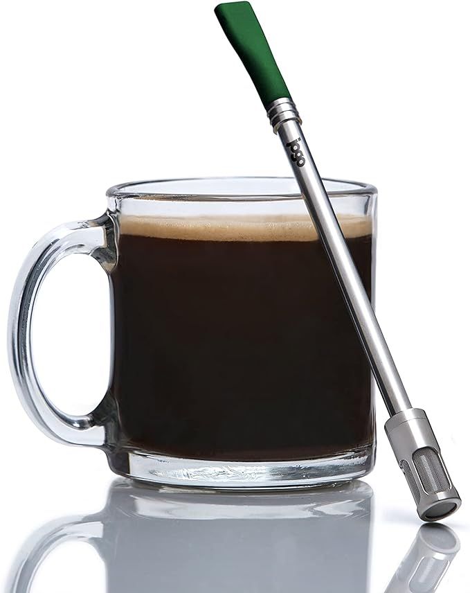 JoGo - Portable Coffee and Tea Brewing Straw - Reusable Coffee Maker Made of Stainless Steel with... | Amazon (US)