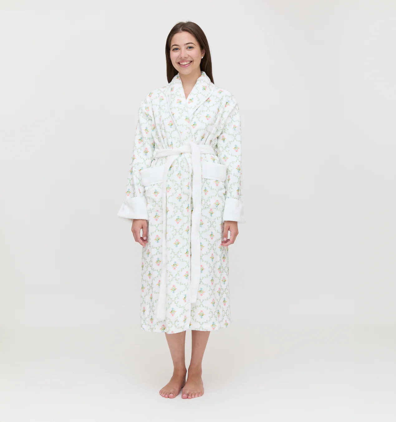 The Hotel Robe - Pastel Trellis | Hill House Home US