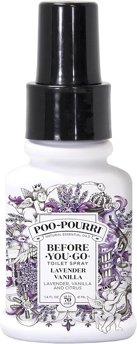 Poo-Pourri Before-You-Go Toilet Spray, Lavender Vanilla, 1.4 Fl Oz - Lavender, Vanilla and Citrus | Amazon (US)