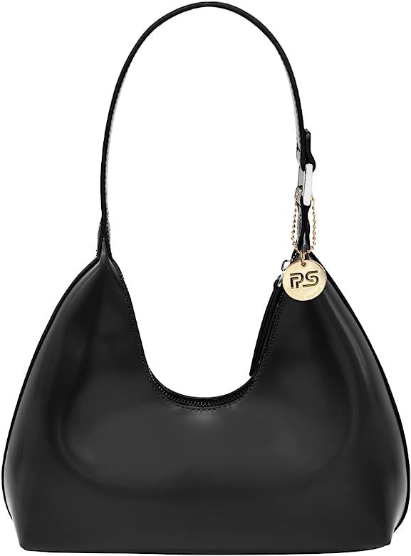PS PETITE SIMONE Small Black Shoulder Bag Purse for Women Everyday Black Purse Hobo Bag Crescent ... | Amazon (US)