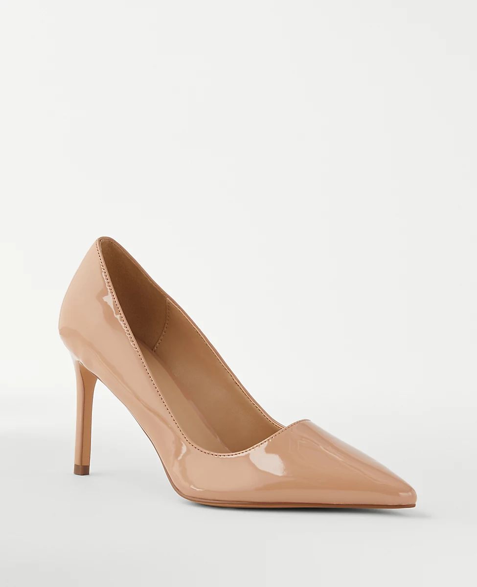 Patent Pointy Toe Straight Heel Pumps | Ann Taylor (US)