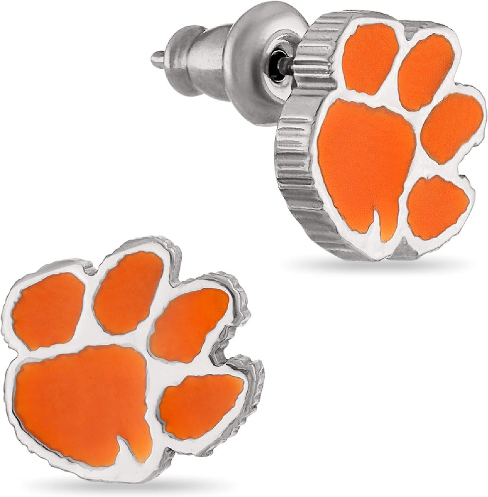 Stone Armory Earrings for Clemson University Jewelry Gifts for Women, Graduation – Stainless Steel Skin-Friendly Clemson Tigers stud earrings | Amazon (US)