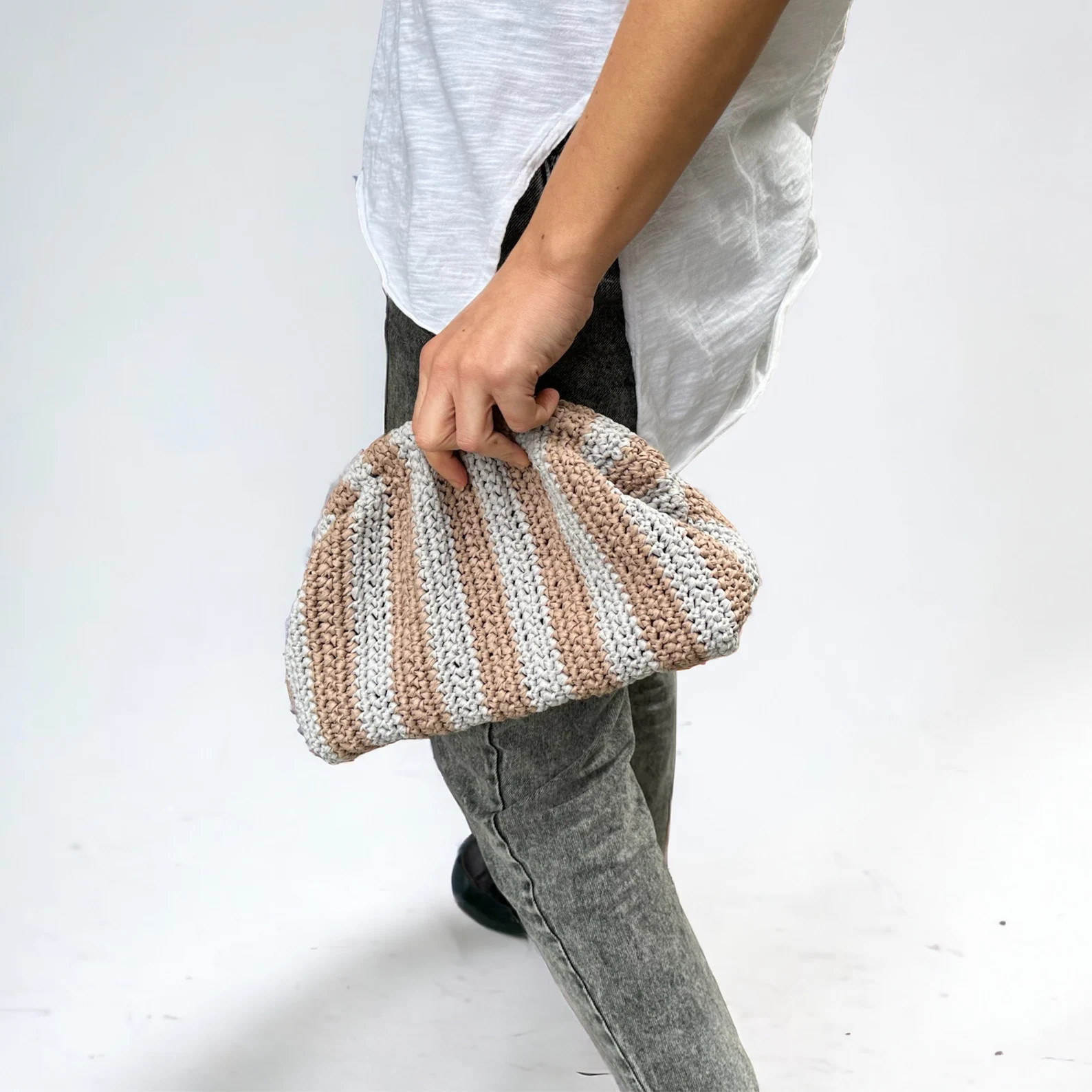 Handmade Raffia Clutch Bag , Crochet Bag , Colorful Summer Clutch , Knitted Raffia Bag , Straw Po... | Etsy (US)