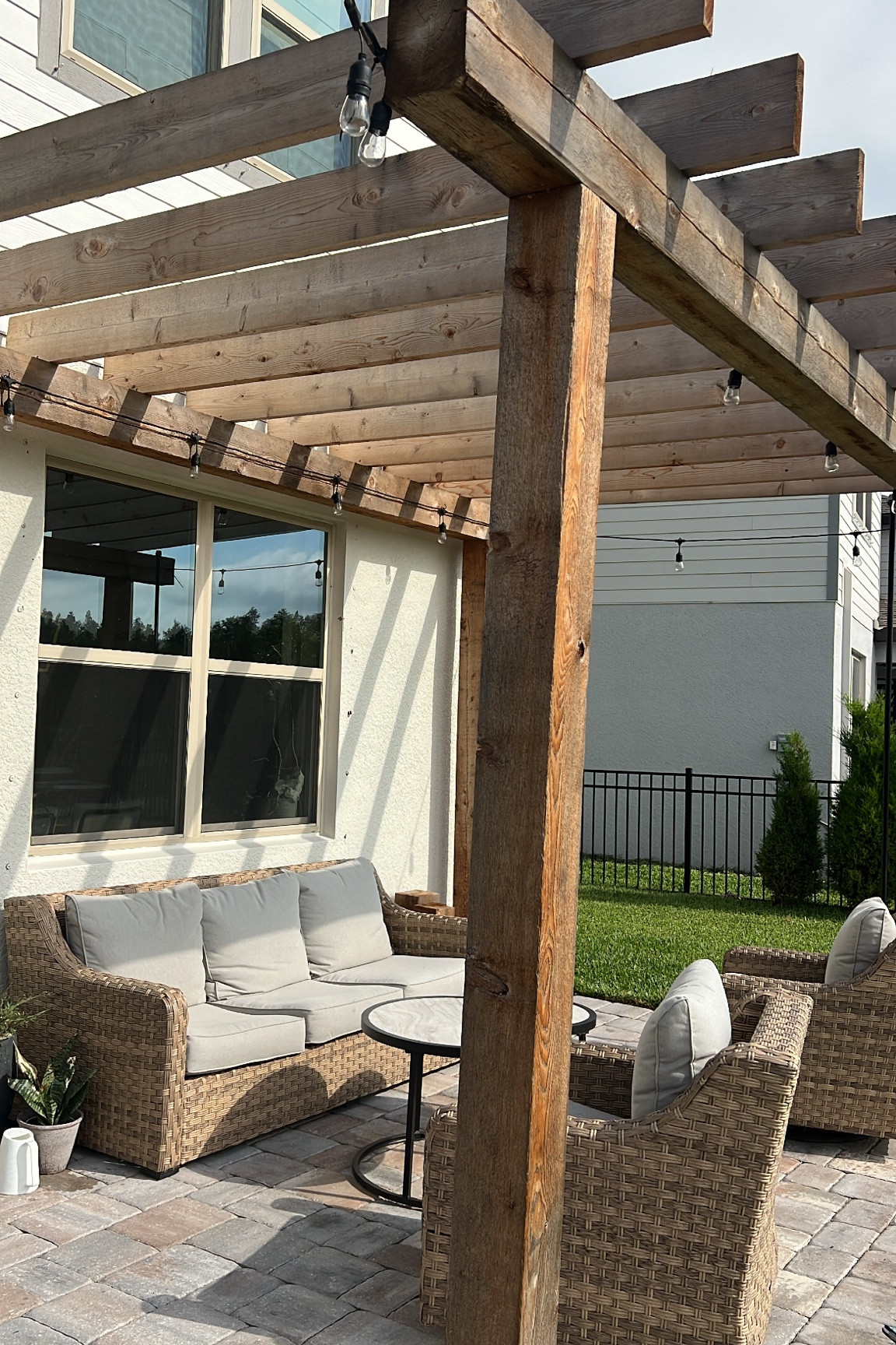 Our outdoor patio set is on sale today for UNDER $1000!!!! Sofa, two swivel chairs & nesting coffee tables - such a good deal!! 

#walmart #walmartfind #walmartsale #outdoorset #outdoor #summer #patioset #walmartpatioset #wickersofa #wickerchairs 

#LTKhome #LTKsalealert #LTKSeasonal