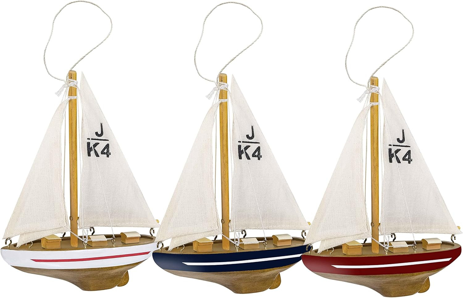 SAILINGSTORY Sailboat Ornament for Christmas Tree, Boat Christmas Ornament Sailboat Decor Coastal... | Amazon (US)