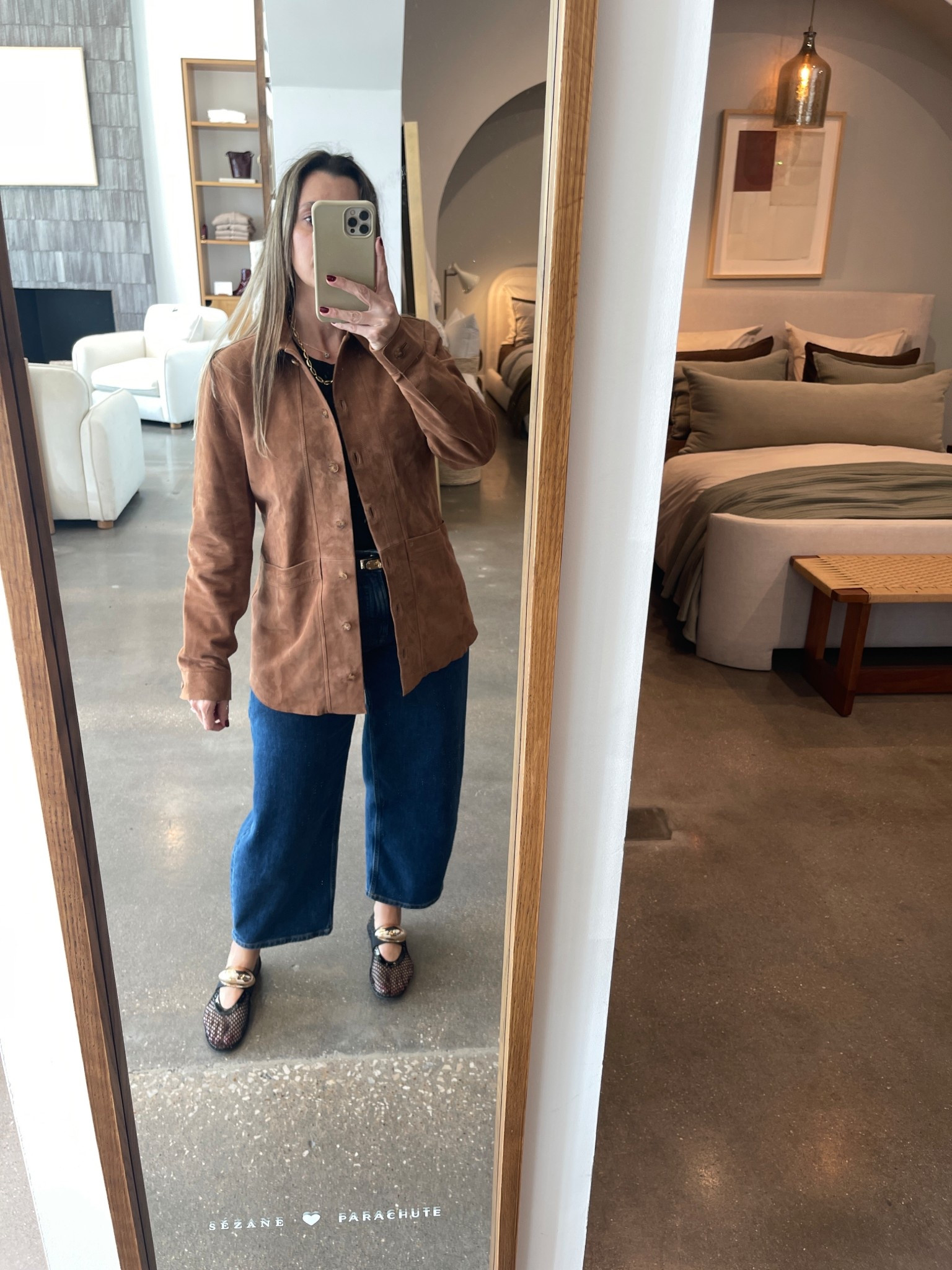 Sezane suede jacket + everlane barrel leg jeans. Two of my favorite pieces from last year that I can’t wait to wear this fall. Jeans are 20% off for Labor Day and sizes are selling out fast! 

#LTKSeasonal #LTKStyleTip #LTKPetite