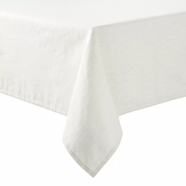 Mingle & Co. Large Check Woven Tablecloth | Kohl's