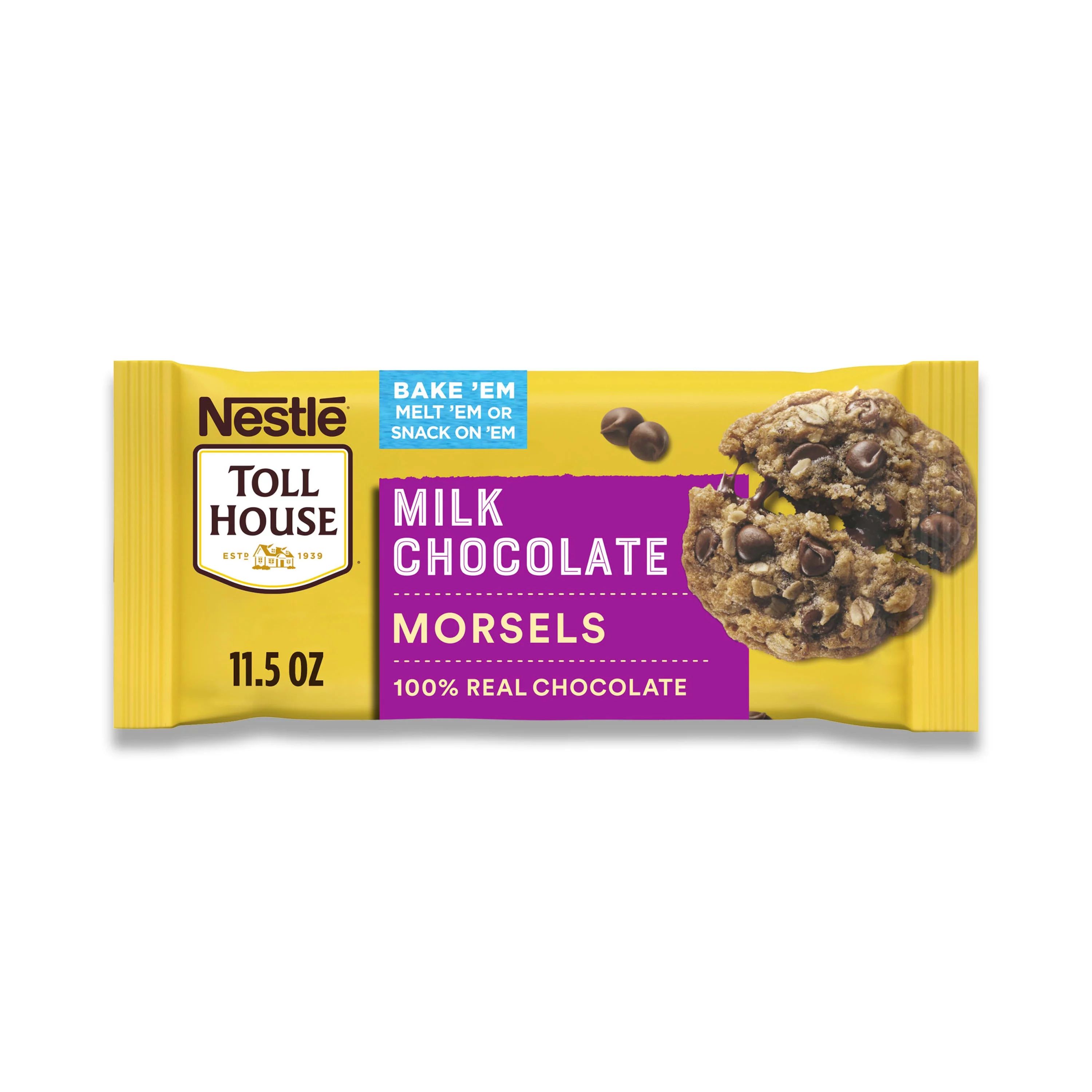 Nestle Toll House Milk Chocolate Baking Chips, 11.5 oz Bag | Walmart (US)
