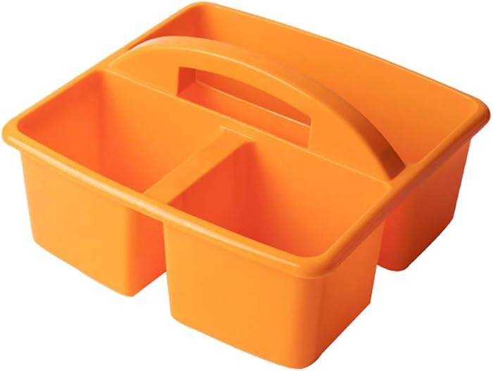 Portable 3 Compartments Storage with Carrying Handle Divided Basket Bin Box Multiuse Arts Caddies | Amazon (US)