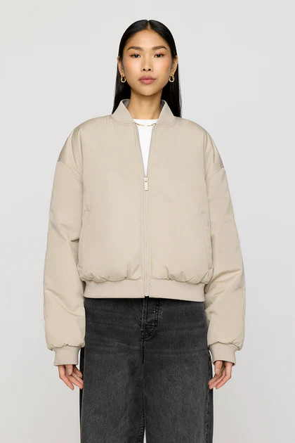 Reversible Girlfriend Bomber Jacket - Pebble And Truffle | TALA (UK)