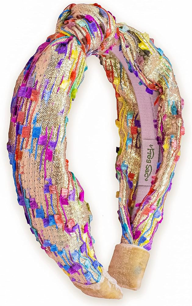 FROG SAC Confetti Knotted Headband for Girls, Knot Hair Bands for Kids, Cute Fashion Fabric Head ... | Amazon (US)