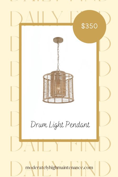 Check out this modern aesthetic drum light pendant from wayfair! 

Shop now!

#dailyfind #pendantlight #lightfixture #wicker #light #modernhomedecor

#LTKhome #LTKFind