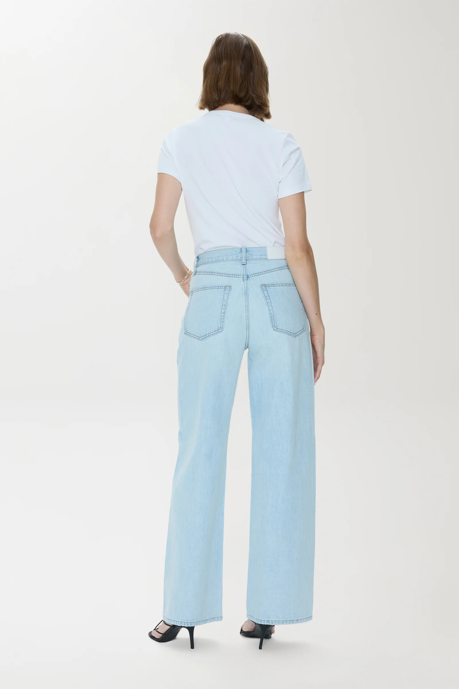 Tate High Rise Bowed Wide Leg Jean - Postcards | Pistola Denim
