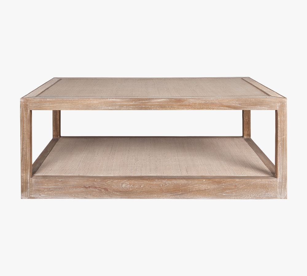 Burnaby 52" Rattan Coffee Table | Pottery Barn (US)