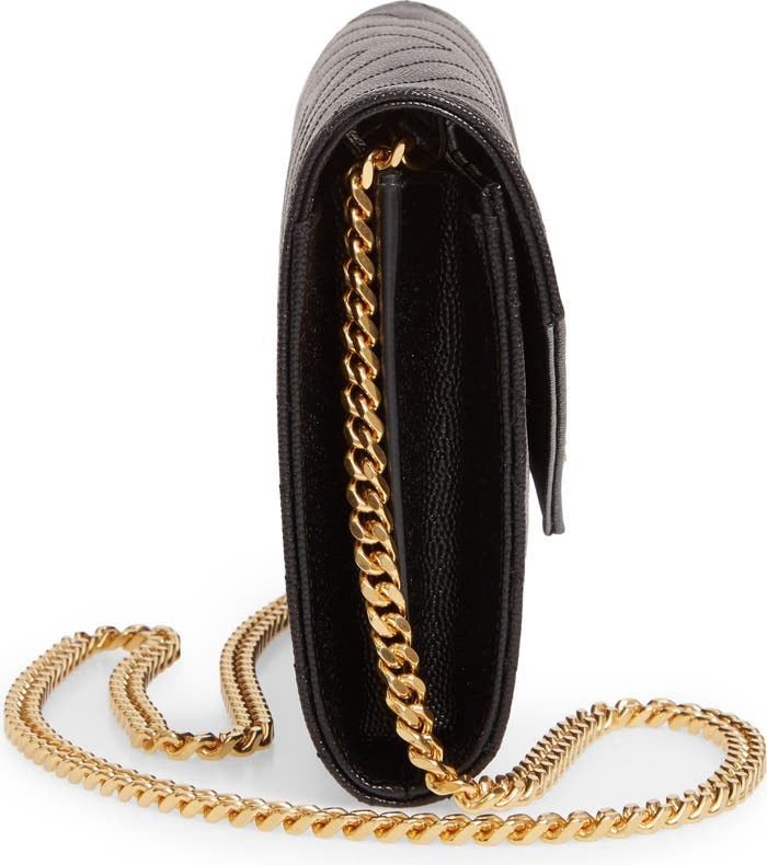 Large Monogramme Quilted Leather Wallet on a Chain | Nordstrom
