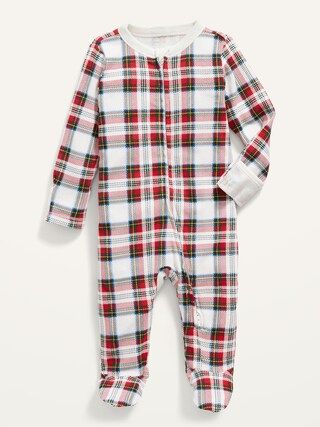 Unisex Matching Printed Sleep &#x26; Play Footed One-Piece for Baby | Old Navy (US)