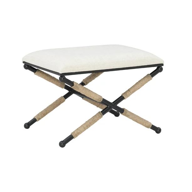 Linon Ashburn Indoor Stool, Off-White - Walmart.com | Walmart (US)