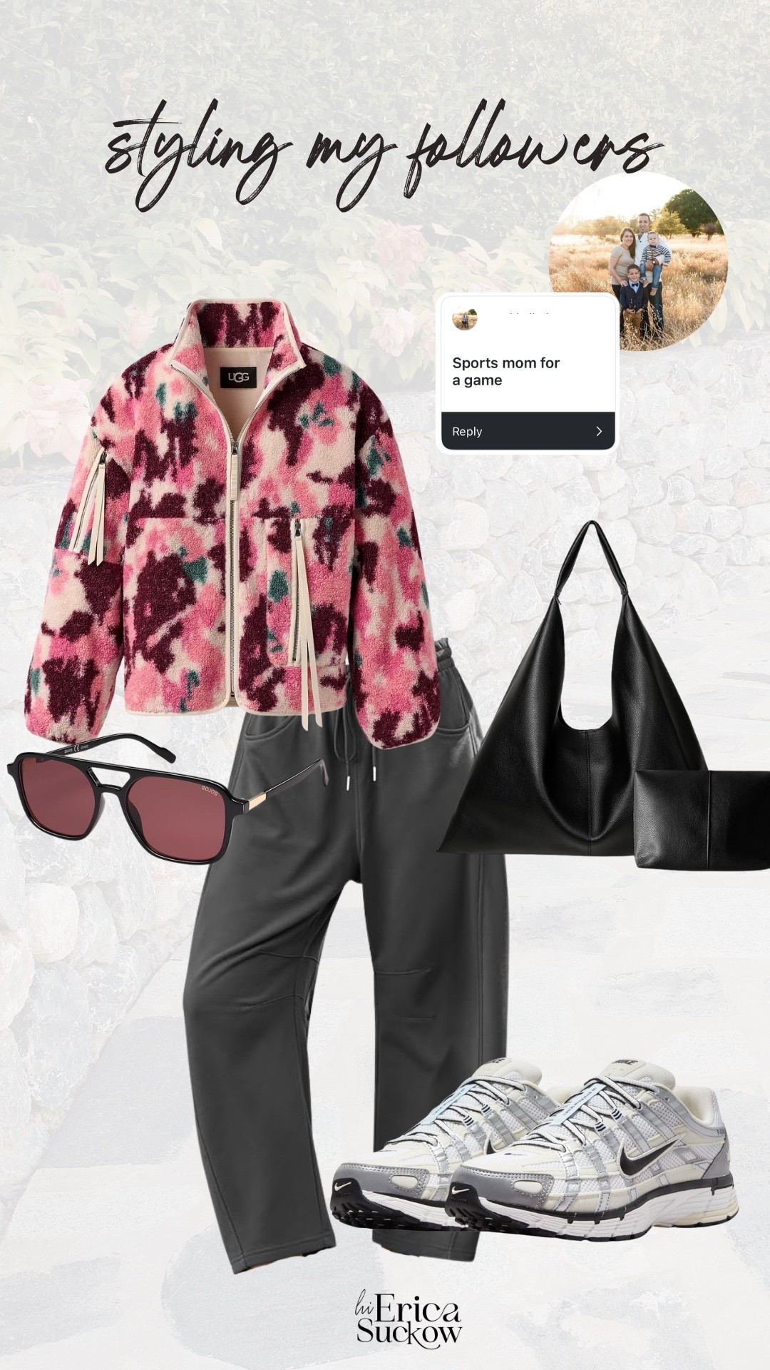 Styling my followers, outfit request for sports mom, soccer mom, baseball mom - perfect for those chilly mornings!
