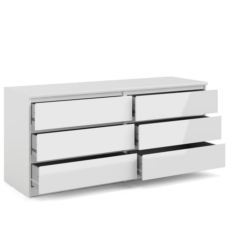 Jada 6 Drawer 60.5" W Double Dresser | Wayfair North America