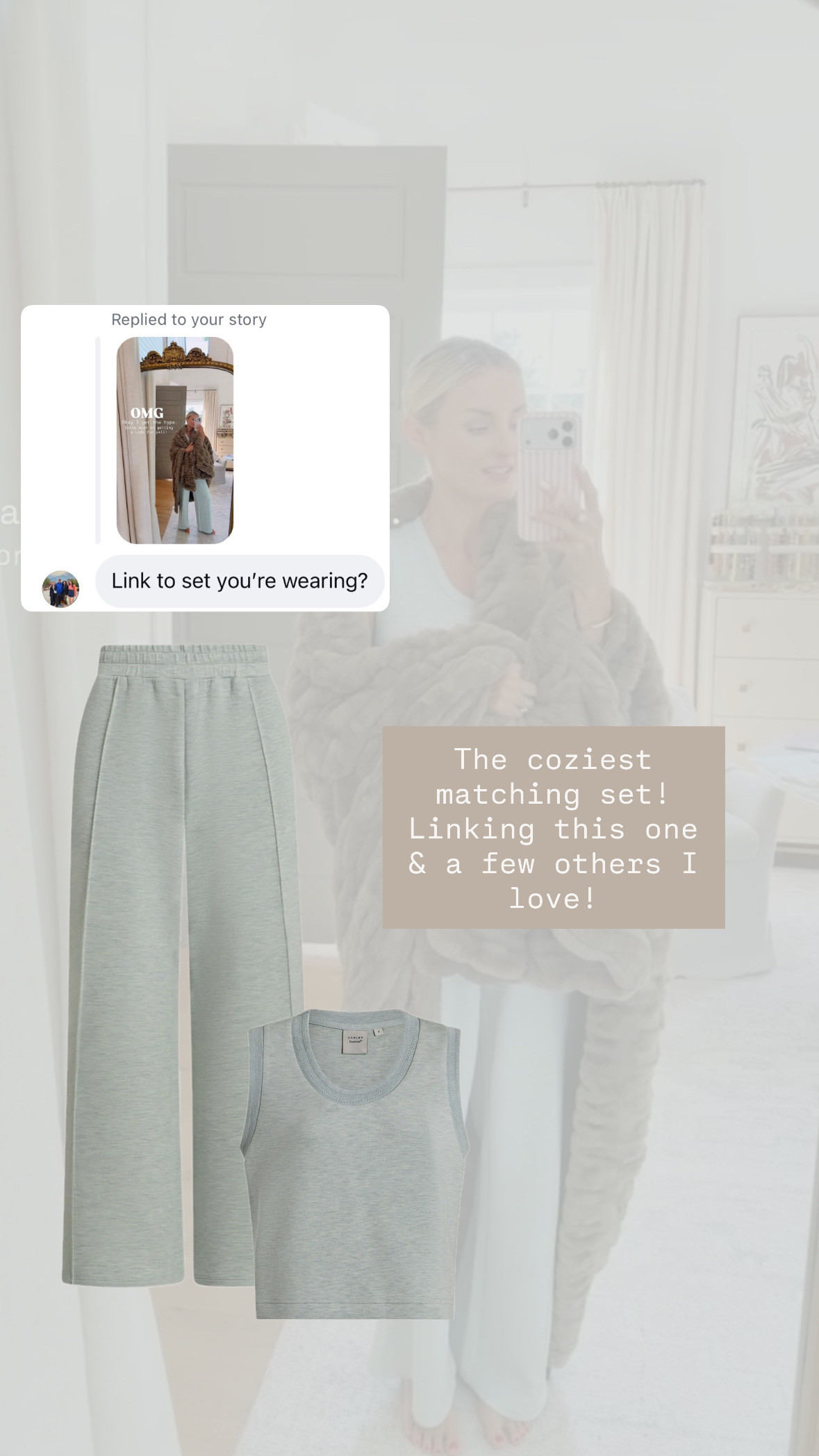 Varley never disappoints with their lounge sets, they are the best and have so many great color options! This shade of green is so pretty. Wearing XS in both

Loverlt Grey, loungewear, lounge set, Varley, matching sets, travel outfit 

 #LTKSeasonal #LTKActive #LTKTravel