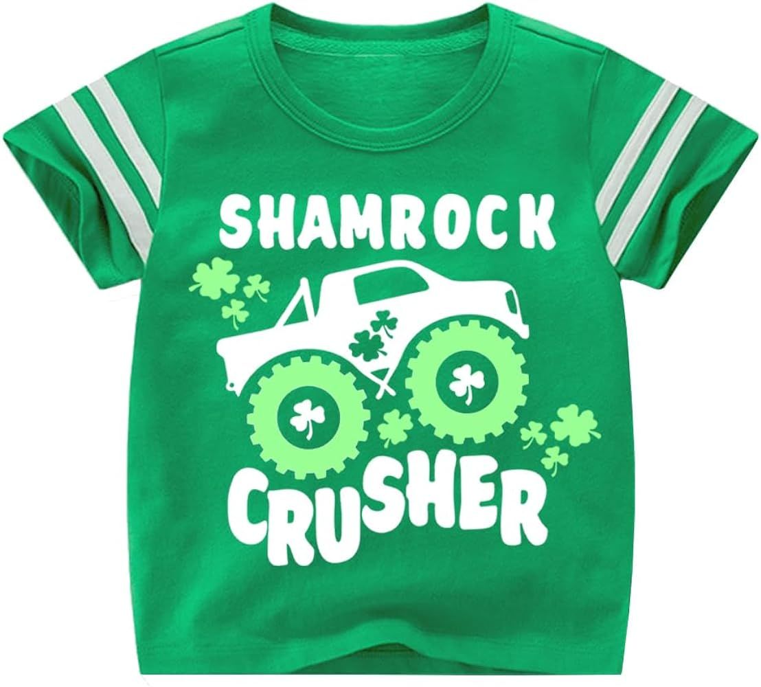 Kids St Patricks Day Shirt Boys Girls Saint Patrick's Shamrock Clover Lucky Graphic Tees Toddler ... | Amazon (US)