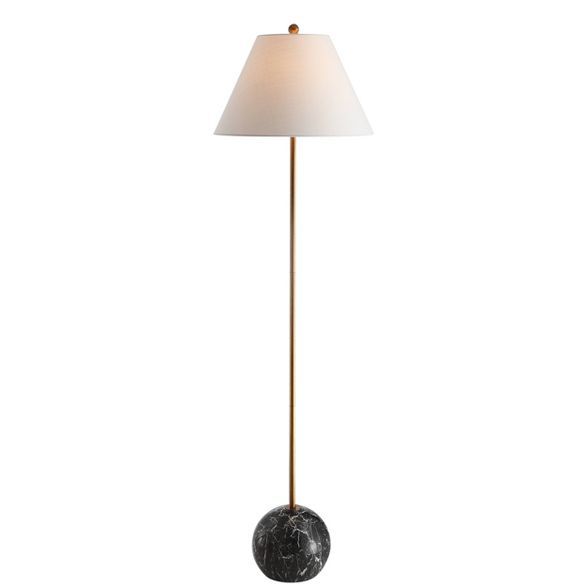 63.5" Resin/Metal Miami Minimalist Floor Lamp (Includes LED Light Bulb) Black - JONATHAN Y | Target