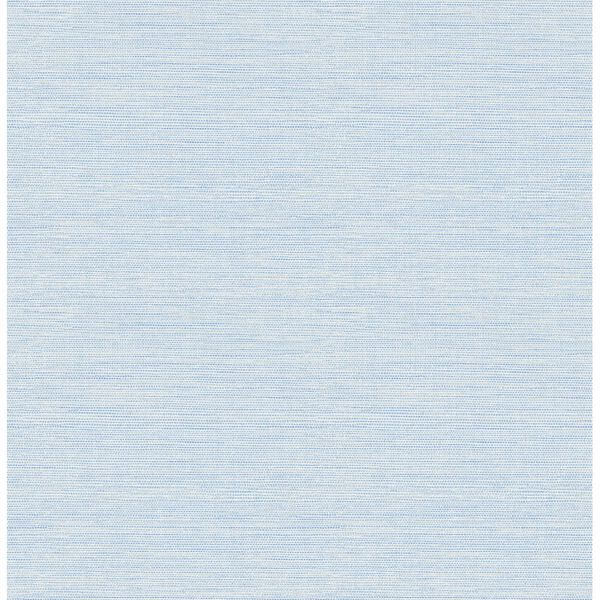 Agave Blue Faux Grasscloth Wallpaper | York Wallcoverings