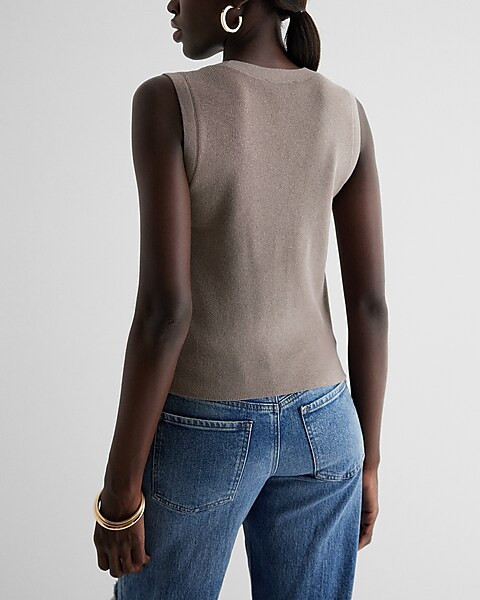 Ribbed Sweater Vest Cardigan | Express