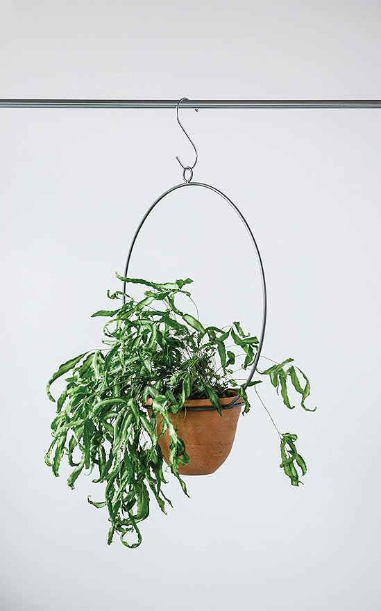 Creative Co-op DA8953-1 Hanging Terracotta Planter with Metal Hanger | Amazon (US)