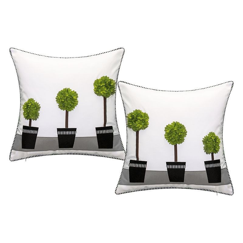 Edie@Home Indoor Outdoor Modern Dimensional Topiary 2-pack Throw Pillow Set, Multi | Kohl's
