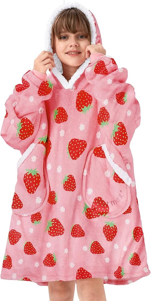 American Trends Blanket Hoodie Wearable Blacnket, Oversized Sherpa Warm Blanket Sweatshirt, Gift ... | Amazon (US)