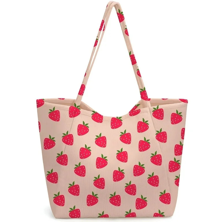 Gocvo Corduroy Tote Bag, Extra Large Tote Bag for Women, Soft and Lightweight Lady Handbags for T... | Walmart (US)