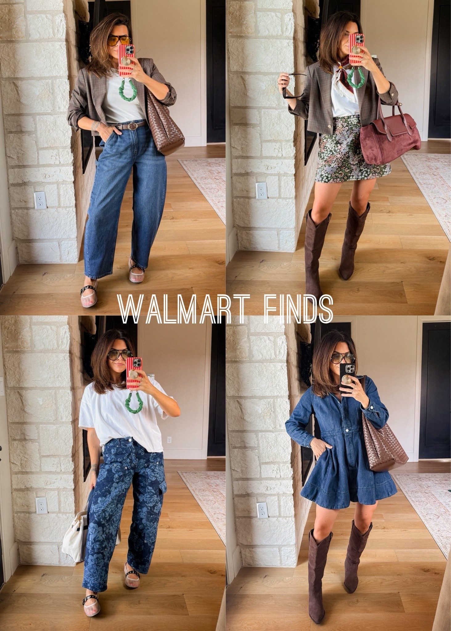 Some of my Walmart pieces that trickled in from my big order. 
Jeans: true to size (wearing a 10)
Dress: size medium
Skirt: size 10

#LTKootd #LTKOver40 #LTKMidsize