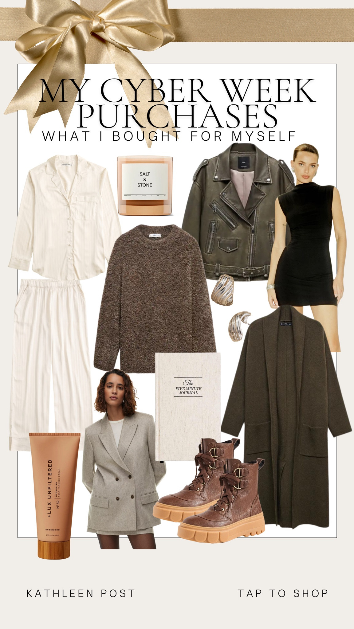 My cyberweek purchases I made for myself!

#kathleenpost #cyberweek #mypicks #giftguide

#LTKHoliday #LTKGiftGuide #LTKCyberWeek