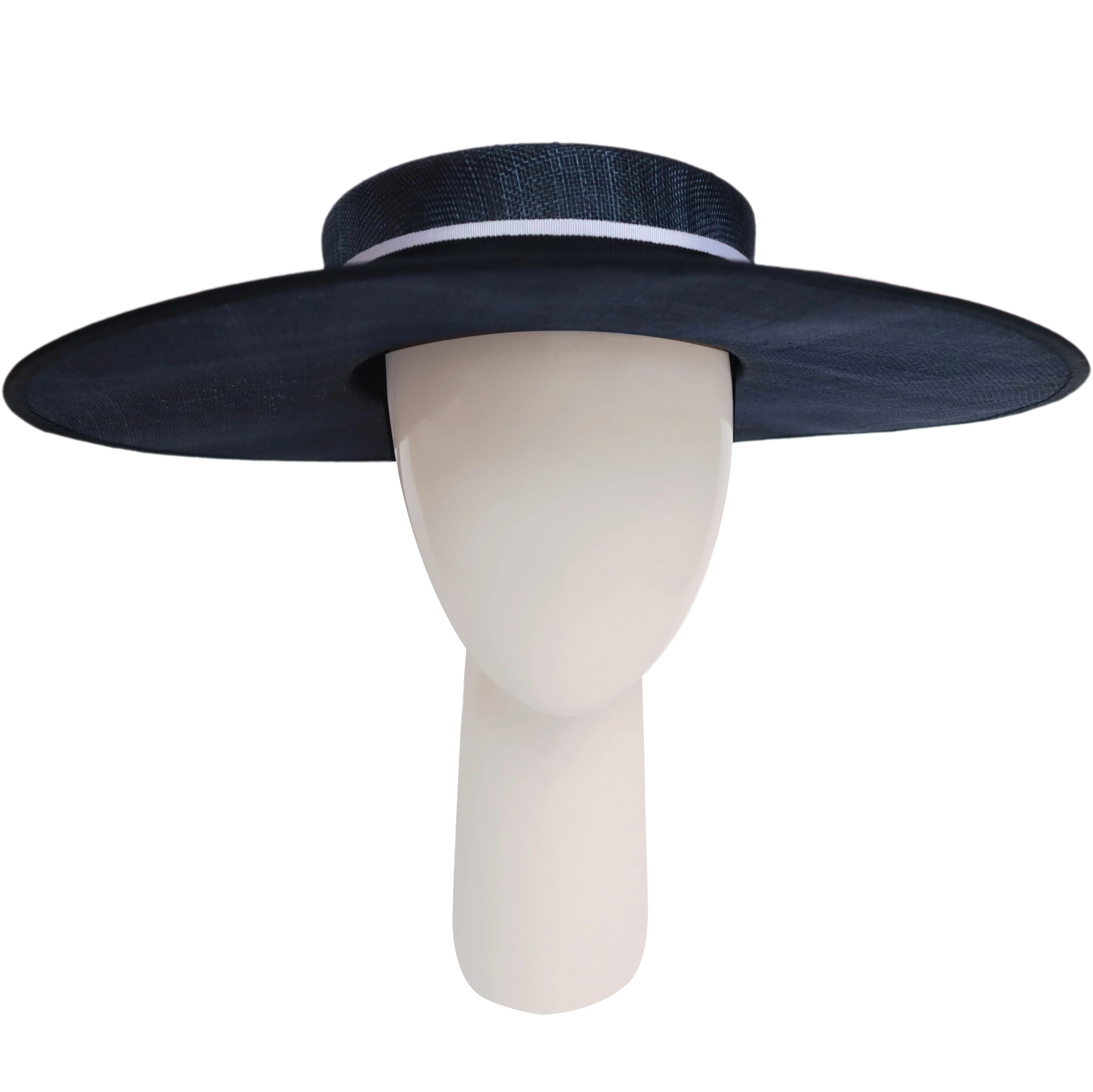 Matador Hat in Dark Navy / Ivory | Lalage Beaumont