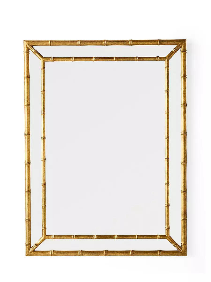 Gilded Bamboo Mirror | Serena and Lily