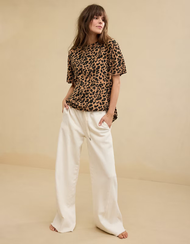 Aerie Oversized Crew Boyfriend T-Shirt | Aerie