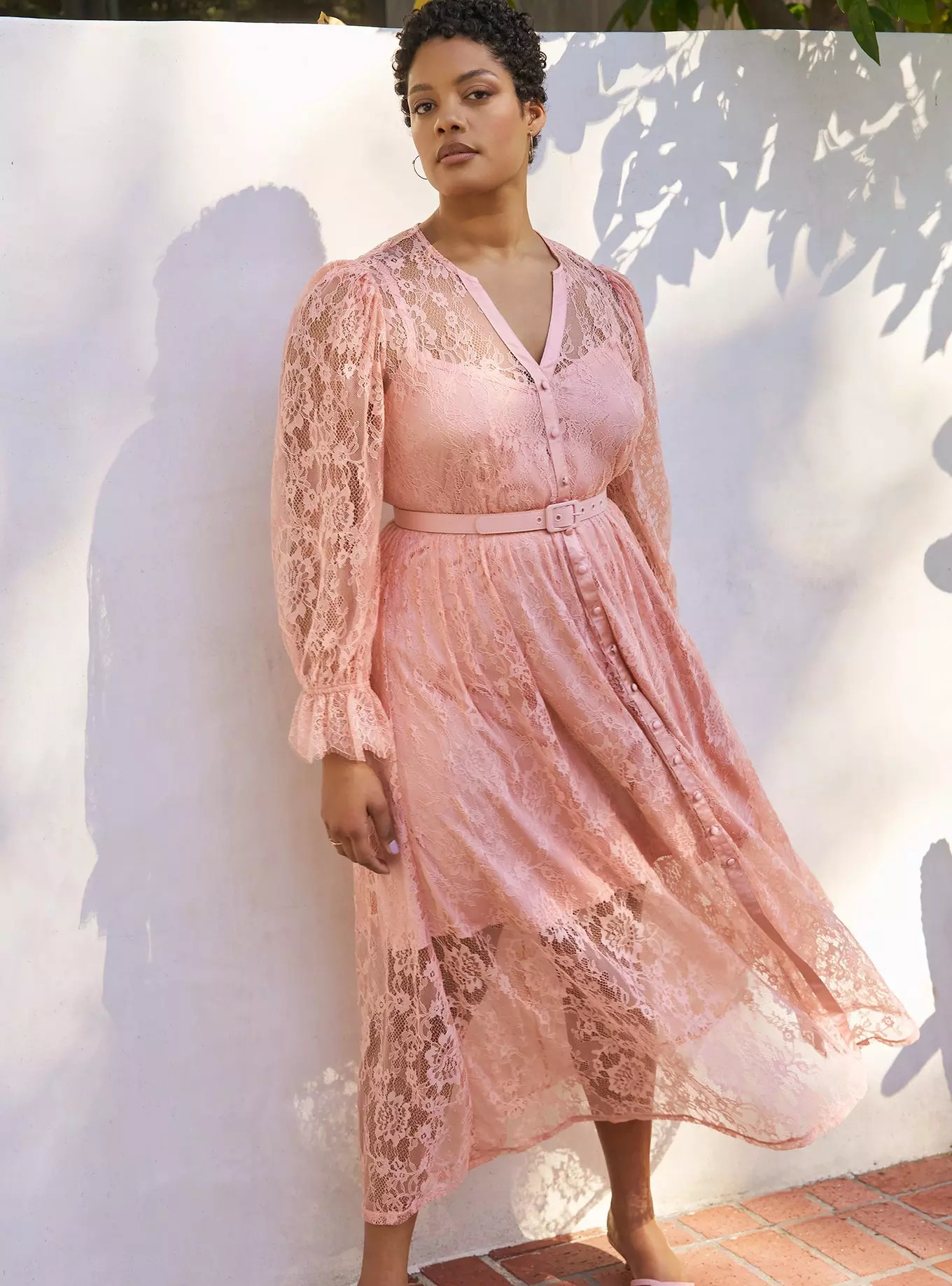 Studio Lace Button-Front Dress | Torrid (US & Canada)