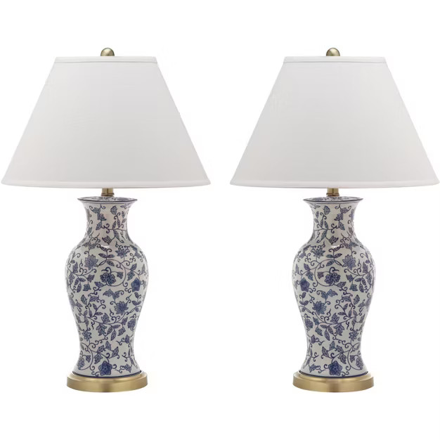 Beijing Floral Urn Lamp (Set of 2)  - Safavieh | Target