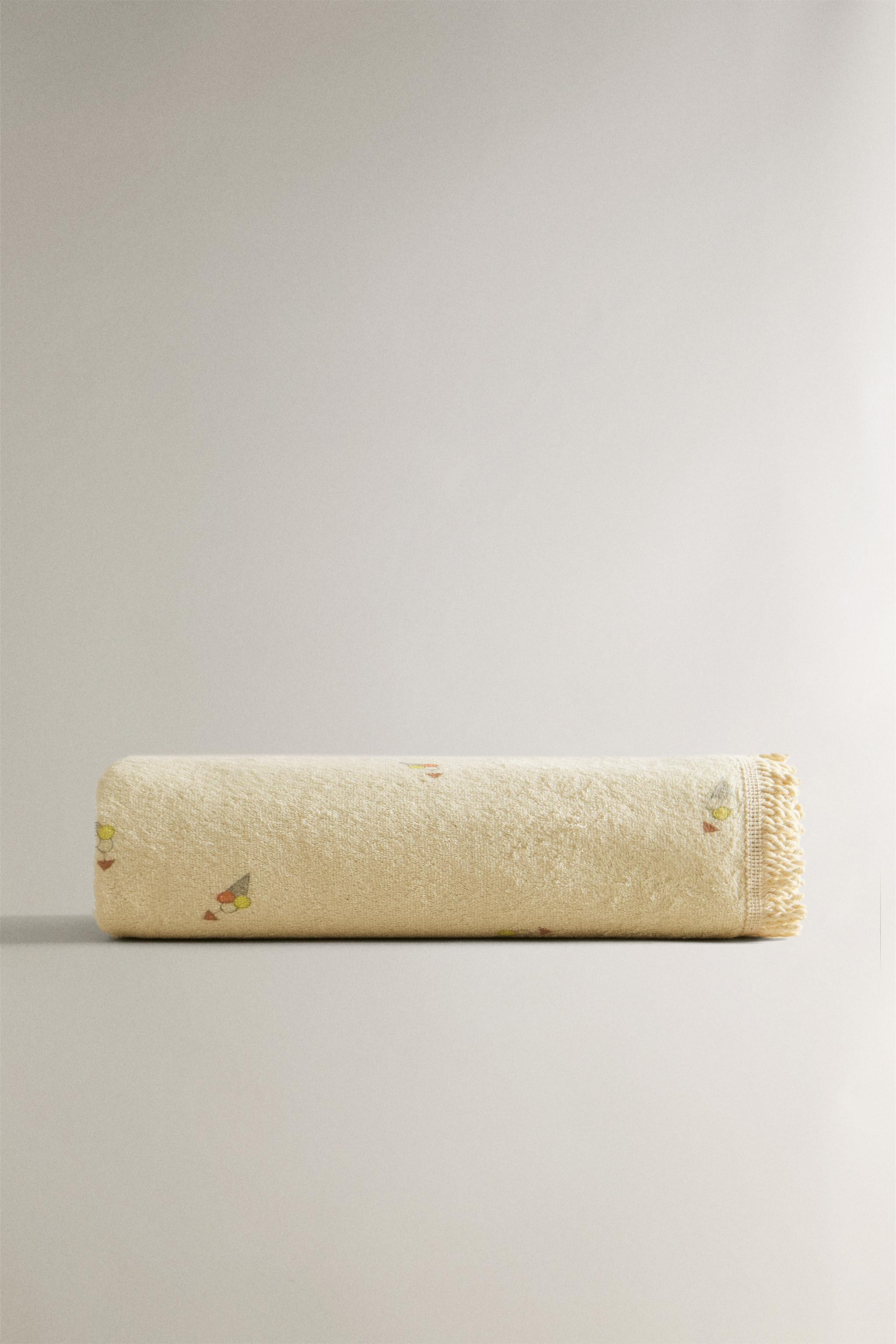CHILDREN’S ICE CREAM COTTON BEACH TOWEL | Zara US