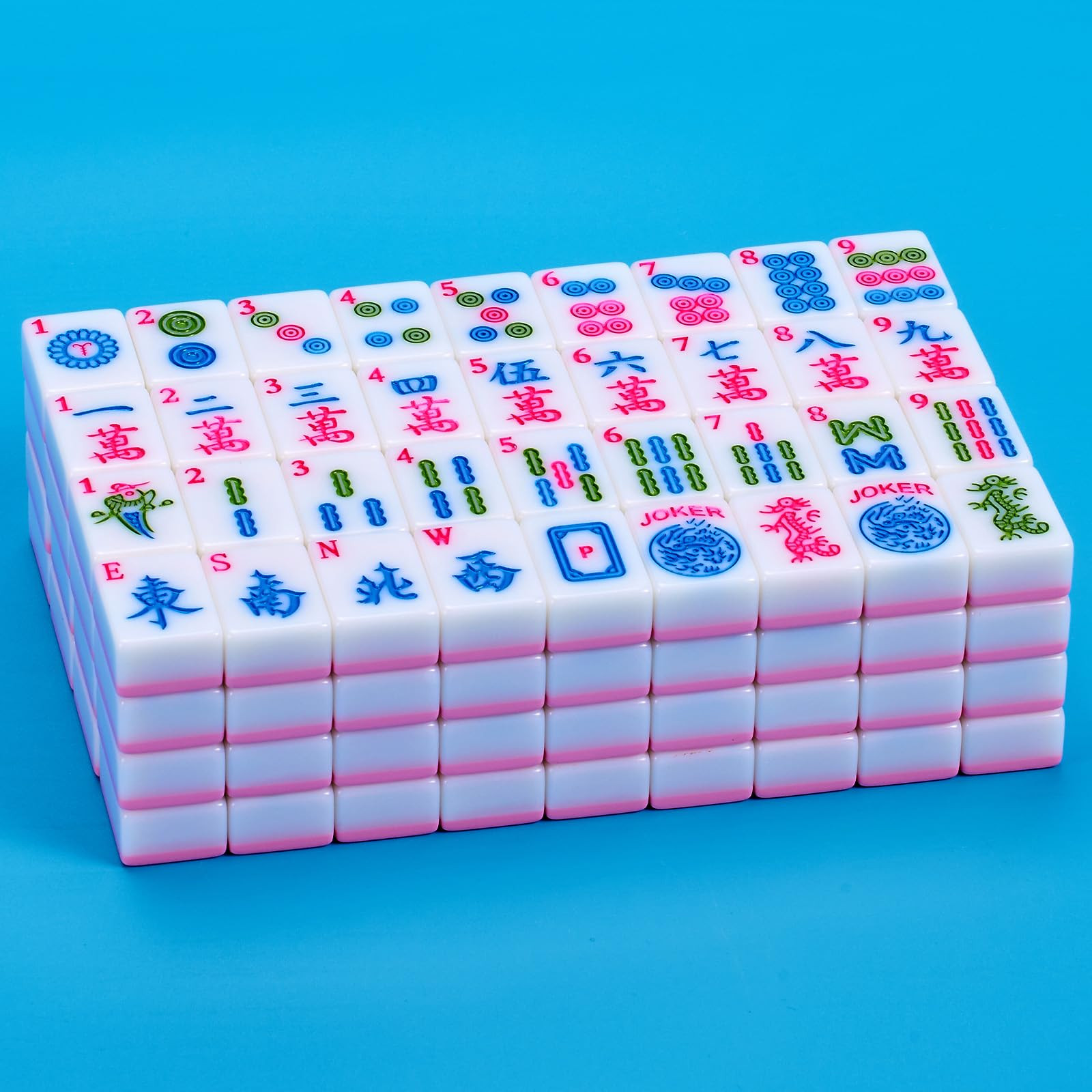 Pink American Mahjong Set 166 Mahjong Tile Set 1.2-inch American Mahjong Tile Set | Amazon (US)