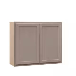 Hampton Bay 36 in. W x 12 in. D x 30 in. H Assembled Wall Kitchen Cabinet in Unfinished with Rece... | The Home Depot
