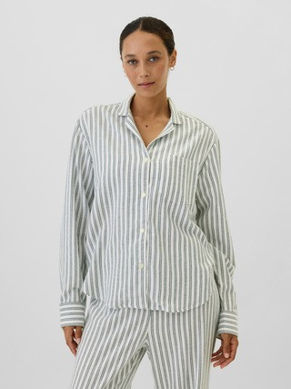 Relaxed Flannel PJ Shirt | Gap Factory