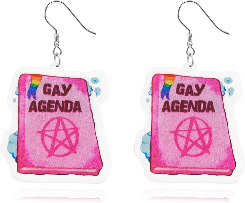 SmileBelle LGBT Rainbow Pride Outfits for Women, Colorful Dangle Pride Earrings, Acrylic Gay Lesb... | Amazon (US)